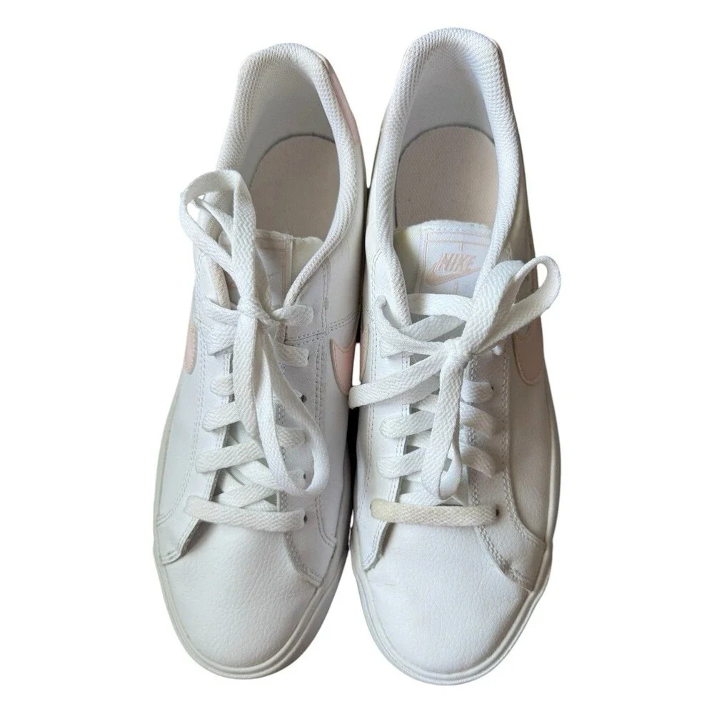 Nike Women's Court Royale AC AO2810-110 White & Pink Sneakers Size 10